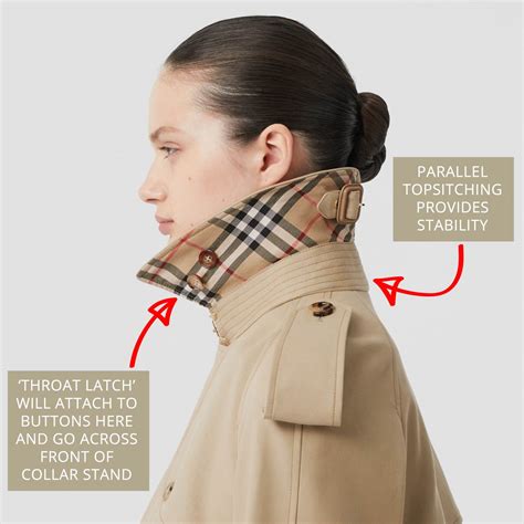 burberry trench liner|Burberry trench coat collar strap.